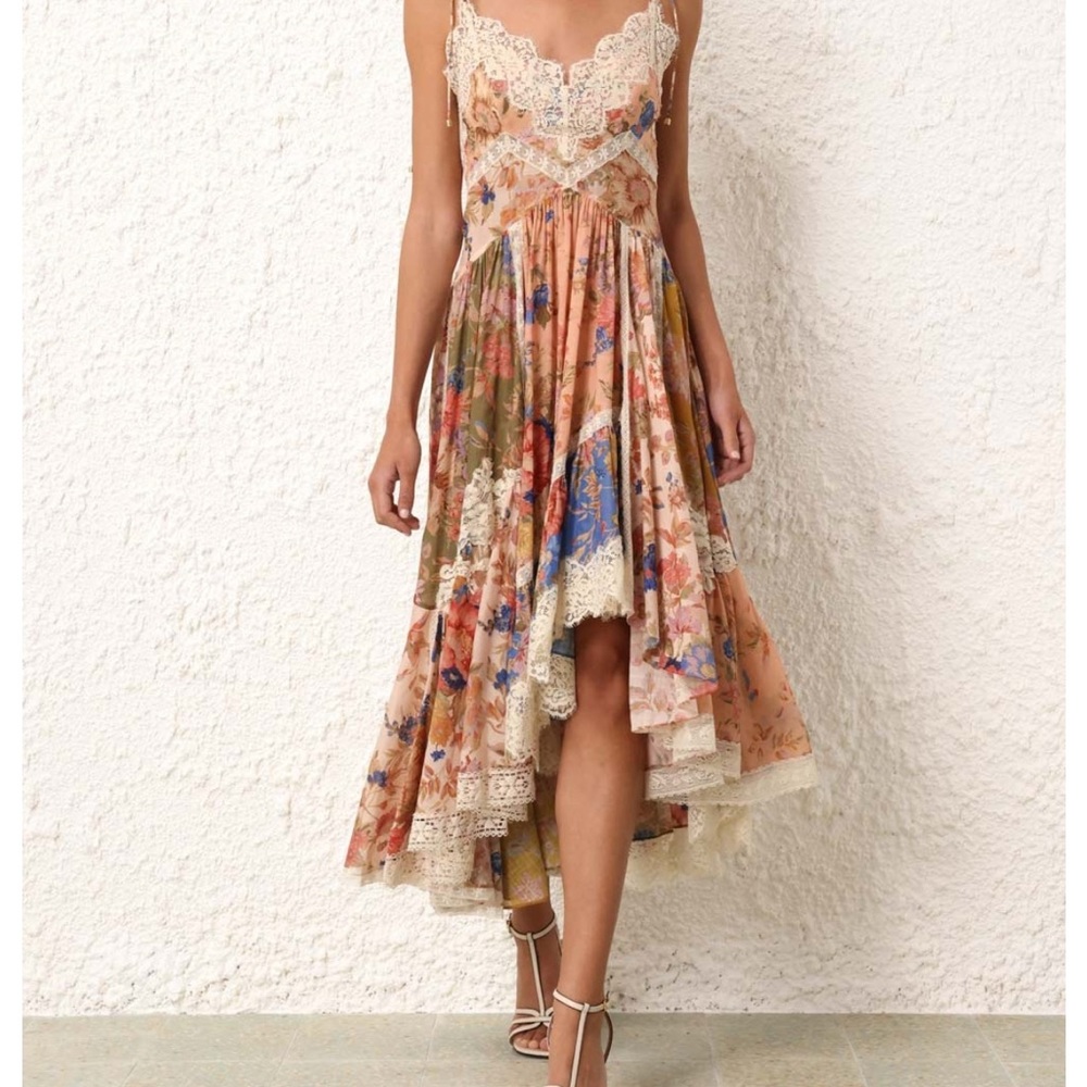 ISO Zimmermann August Spliced Lace Maxi Dress
